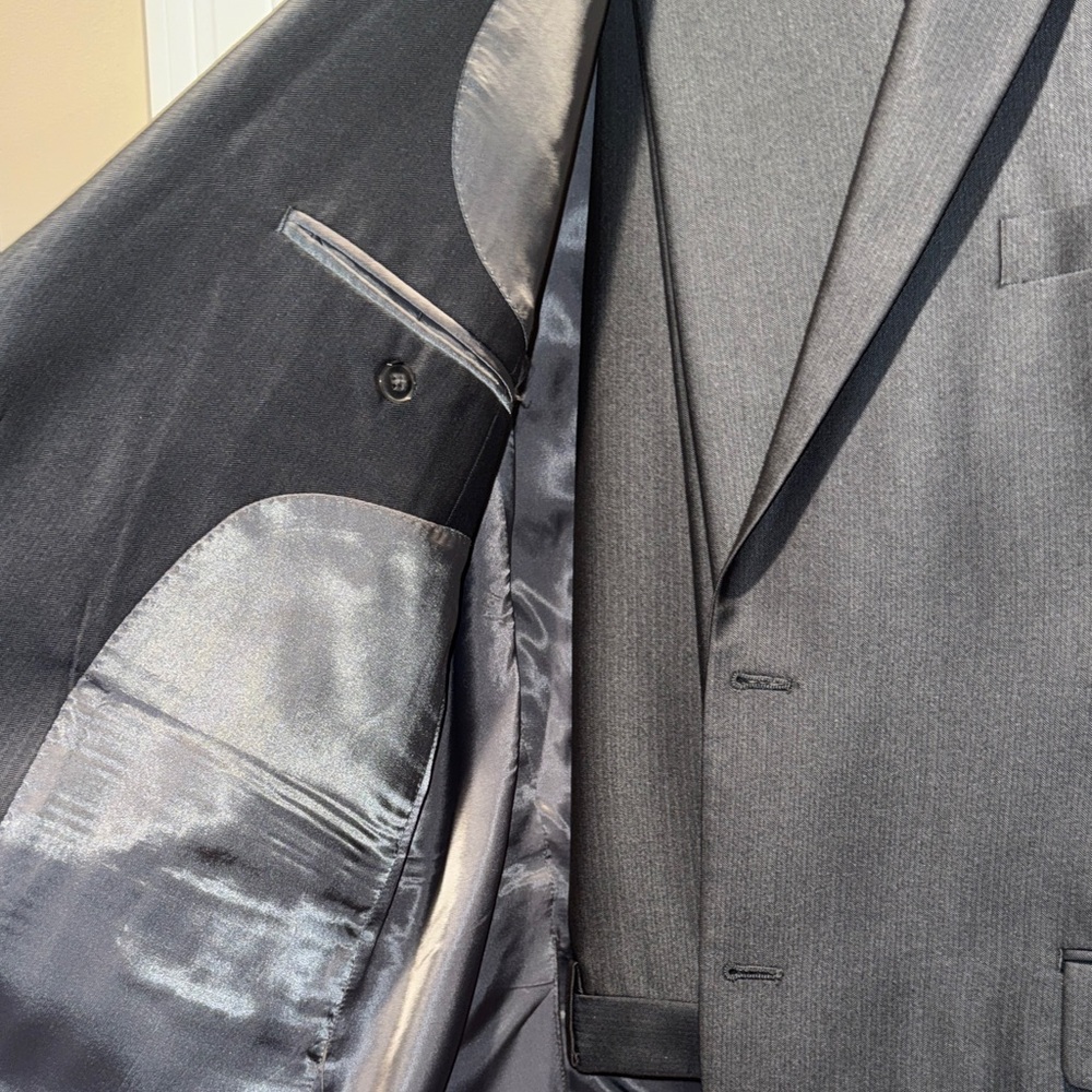 APT 9 Classic Gray Men's Blazer 46R / pants 36x32 - Picture 7 of 12